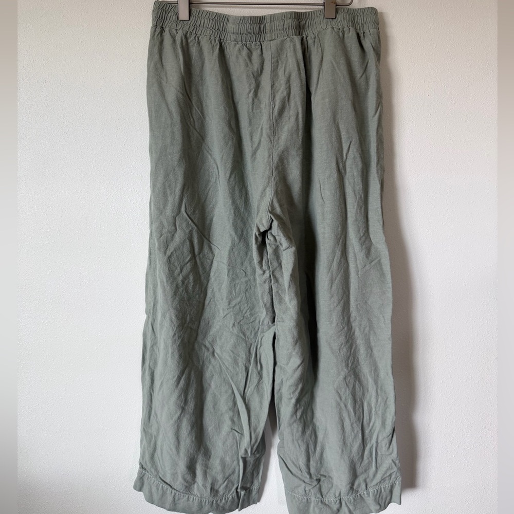 Tribal Green Linen Pants - Picture 6 of 6